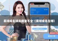 易球成名球员图鉴不全（易球成名在哪）