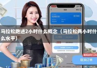 马拉松跑进2小时什么概念（马拉松两小时什么水平）