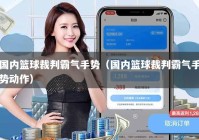 国内篮球裁判霸气手势（国内篮球裁判霸气手势动作）